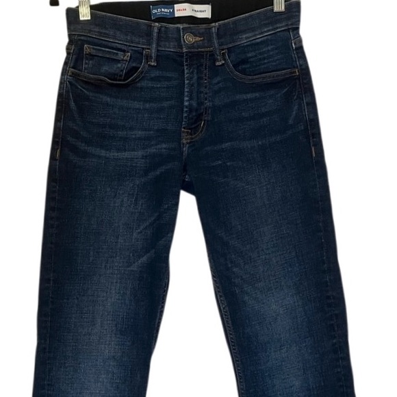 Old Navy Men's 360 Tech Stretch Dark Rinse Bootcut Jeans 28x34 - Picture 4 of 9